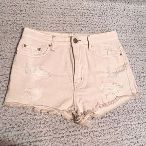 BDG Urban Outfitters High Rise Ripped Jean Shorts
